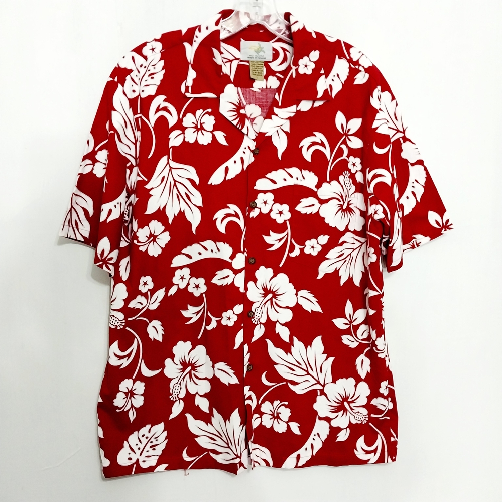 🔵BOGO FREE🔵 Ho Aloha Hawaiian Shirt Sz L